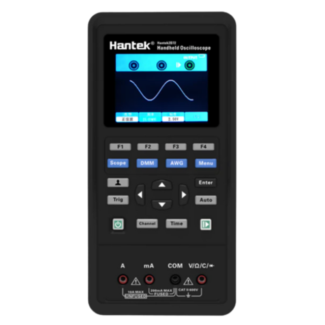 Hantek Digital Oscilloscope + Waveform Generator + Multimeter 2 Channels 70mhz LCD Display