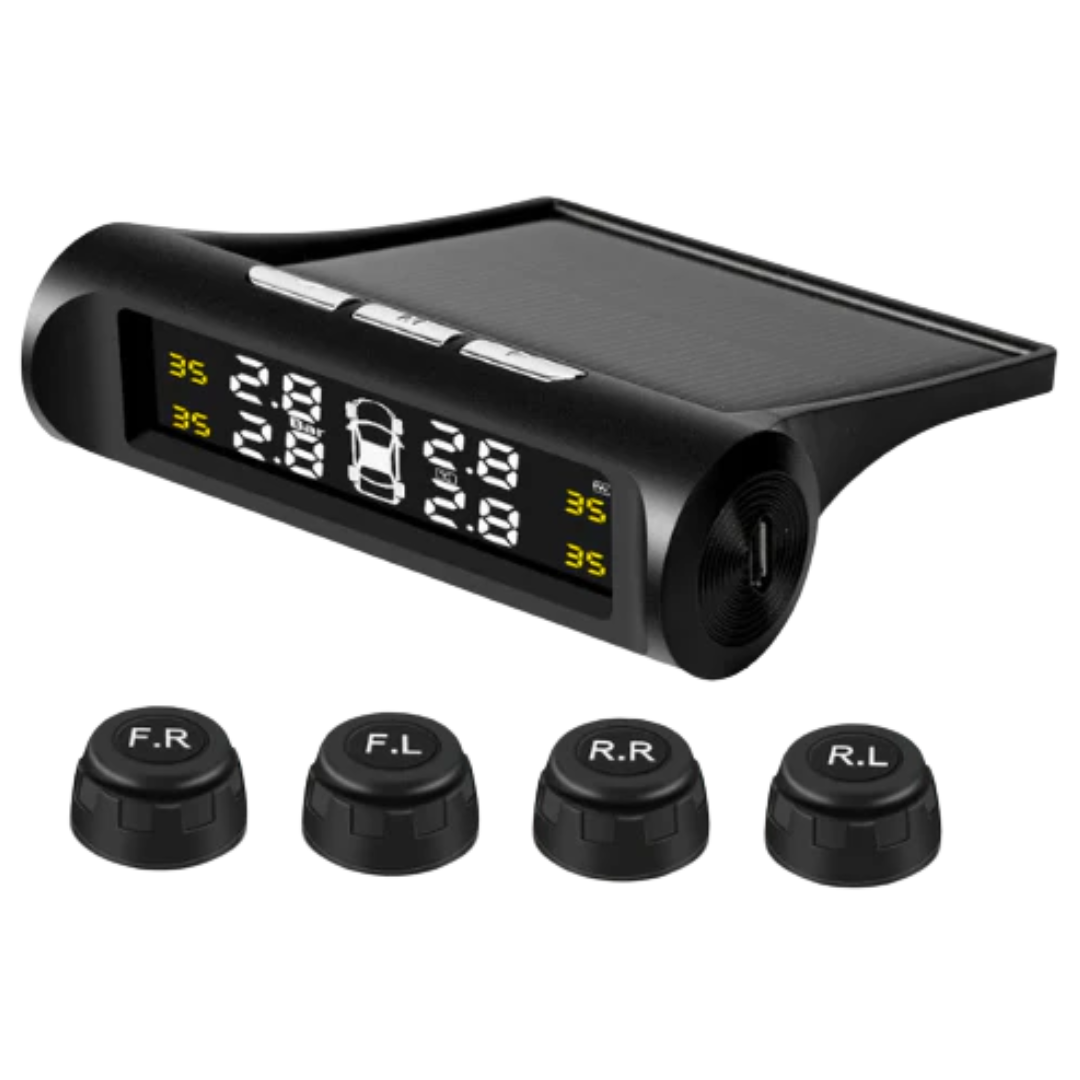 Solar Powered Tyre Pressure Monitoring System - Car + 4WD TPMS
