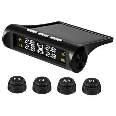 Solar Powered Tyre Pressure Monitoring System - Car + 4WD TPMS