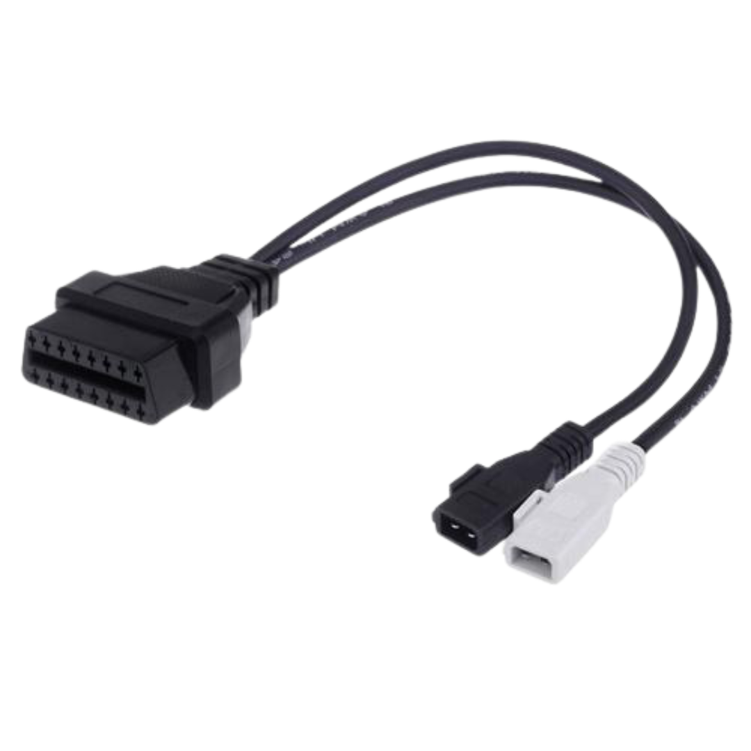 Audi VW VAG OBD1 2-Pin to OBD2 16-Pin Adapter Cable